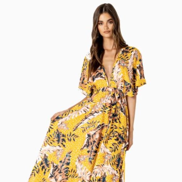 Le Salty Havana Maxi Dress Size Medium - Picture 1 of 4